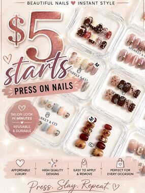 $5 Starts Press On Nails For The Show